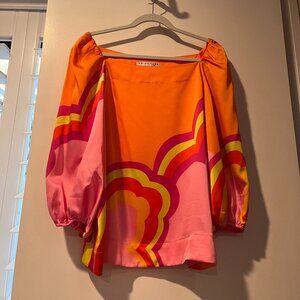 Trina Turk Relaxed Fit Veil Top